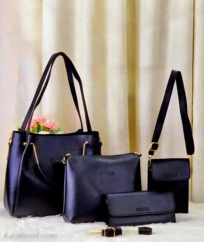 4 PCS GUCCI LADIES FASHIONABLE COMBO BAG